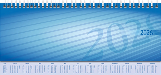 rido Sequenz Wochenkalender 2026 - Querformat mit Wire-O-Bindung