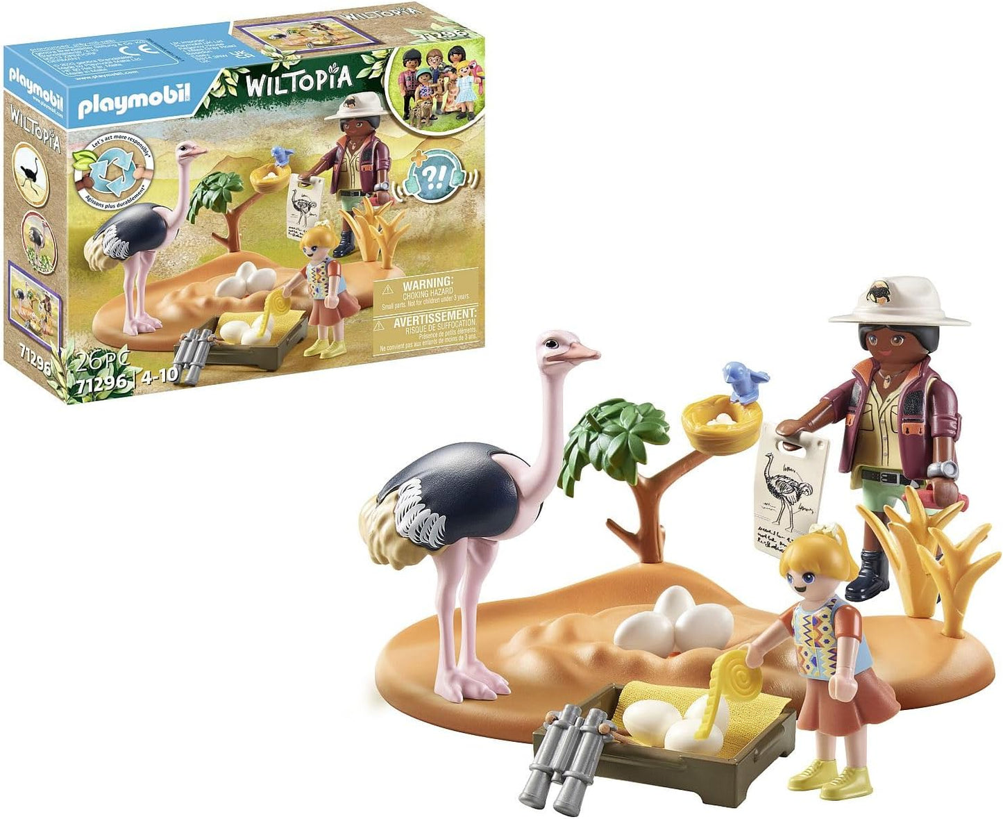 PLAYMOBIL Wiltopia Strauß-Familie 71296 - Spielset ab 4 J.