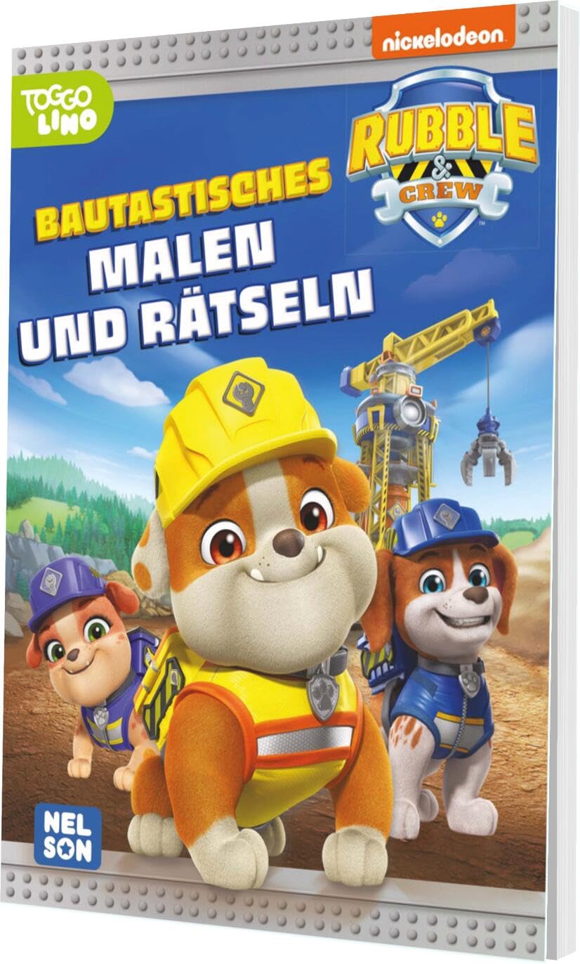 PAW Patrol Rubble & Crew - Bautastisches Malen & Rätseln (60+ Seiten Beschäftigungsspaß)