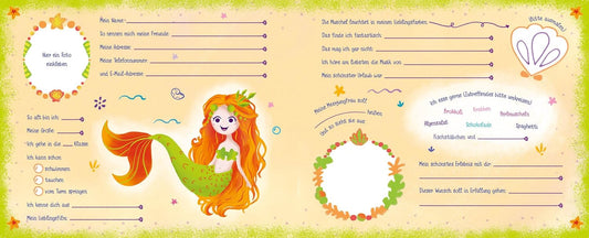 Mein Freundebuch Meerjungfrau mit Geburtstagskalender