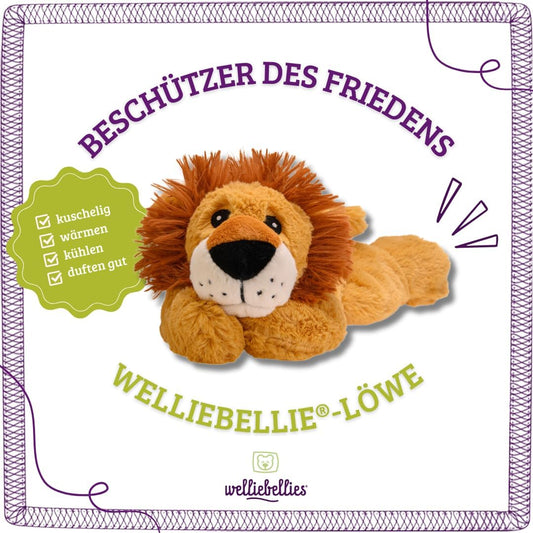 welliebellies Wärmetier Löwe groß - Kuscheltier mit Wärmekissen