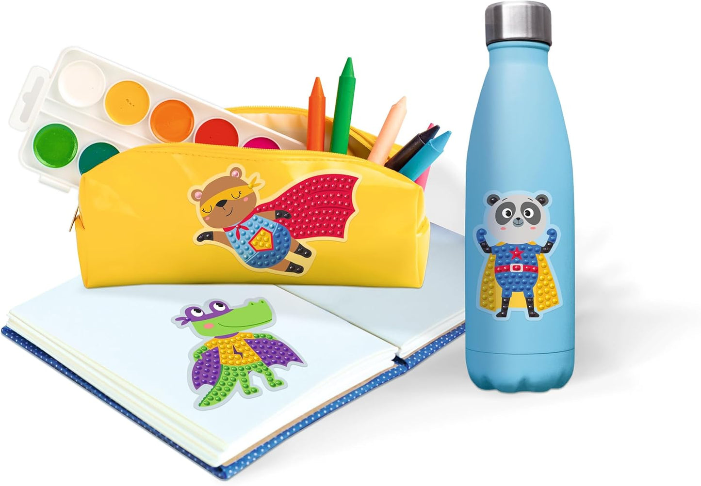 Diamond Painting Sticker Superhelden - Kreativ-Set für Kinder