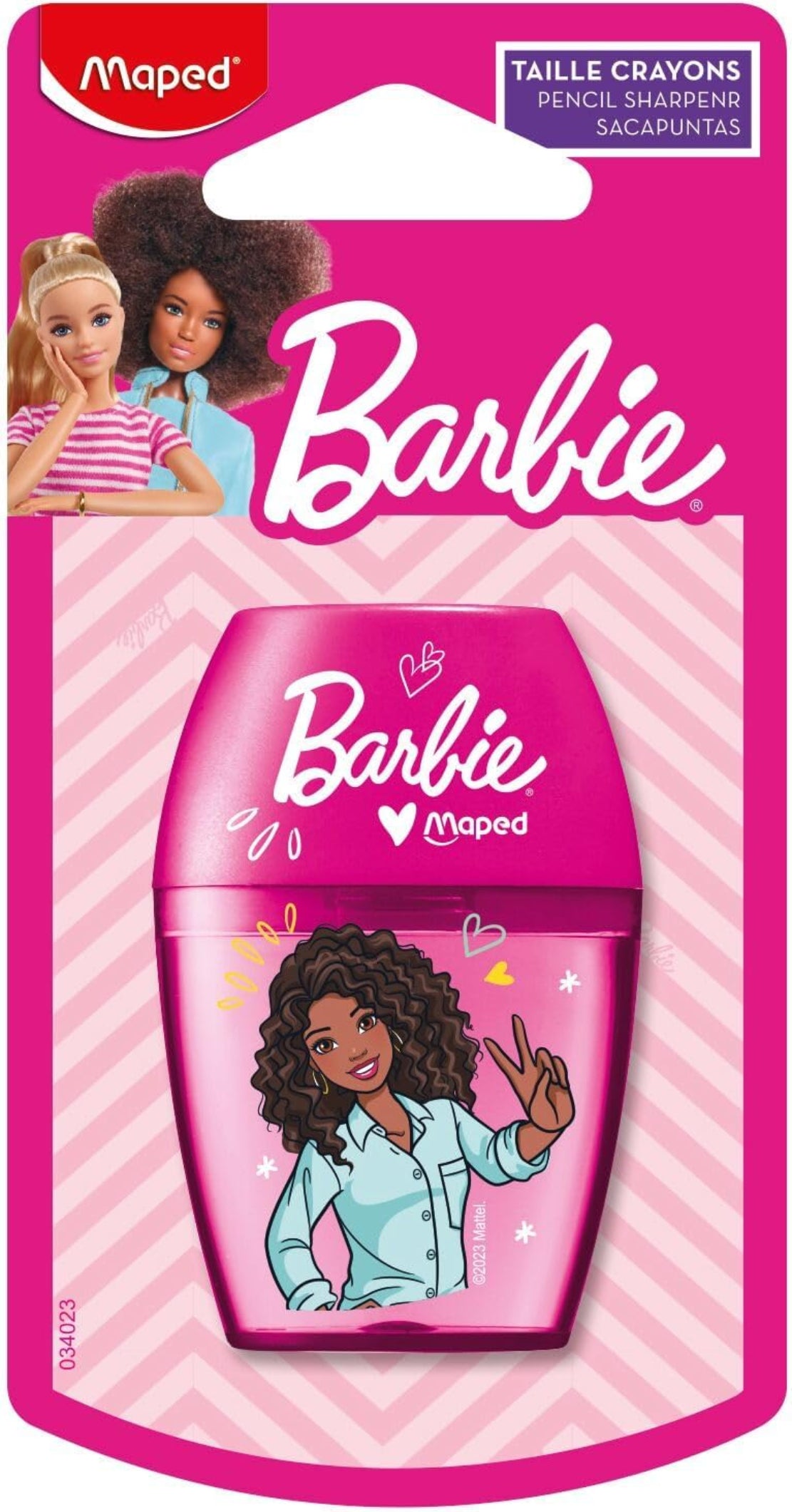 MAPED Barbie Anspitzer Shaker mit Auffangbehälter