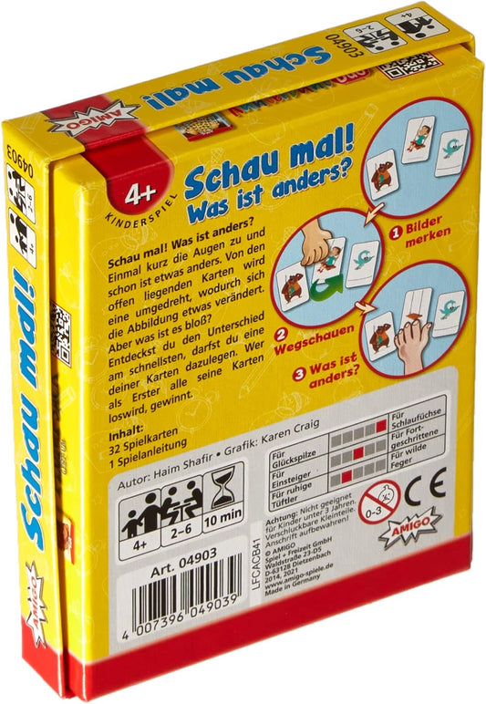 AMIGO Schau mal! Kartenspiel ab 4 Jahren – 32 Karten