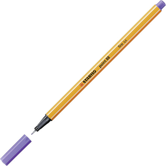 STABILO point 88 Fineliner - Flieder - Präzise Linien für Profis