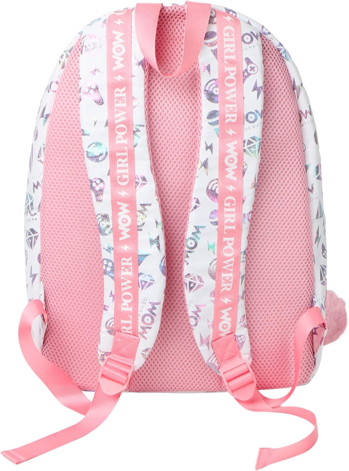 WOW GENERATION Rucksack Rose/Weiß 39cm – Einzigartig Sein!