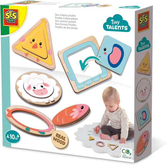 SES Creative Tiere Formen-Puzzle - Lernspielzeug für Kinder