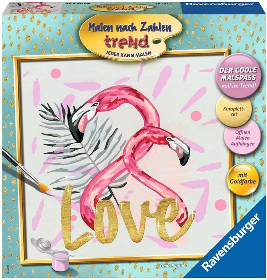 Ravensburger Malen nach Zahlen - Flamingo Motiv