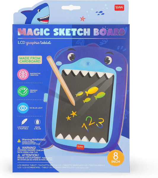 LEGAMI Magic Sketch Board Shark – LCD-Zeichentafel 8 Zoll