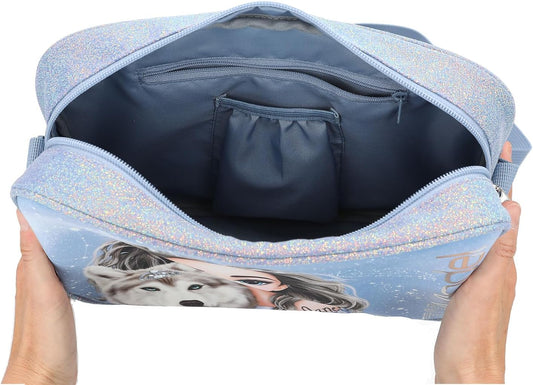 TOPModel Umhängetasche Wolf - Glitzer & Stimmungsanhänger