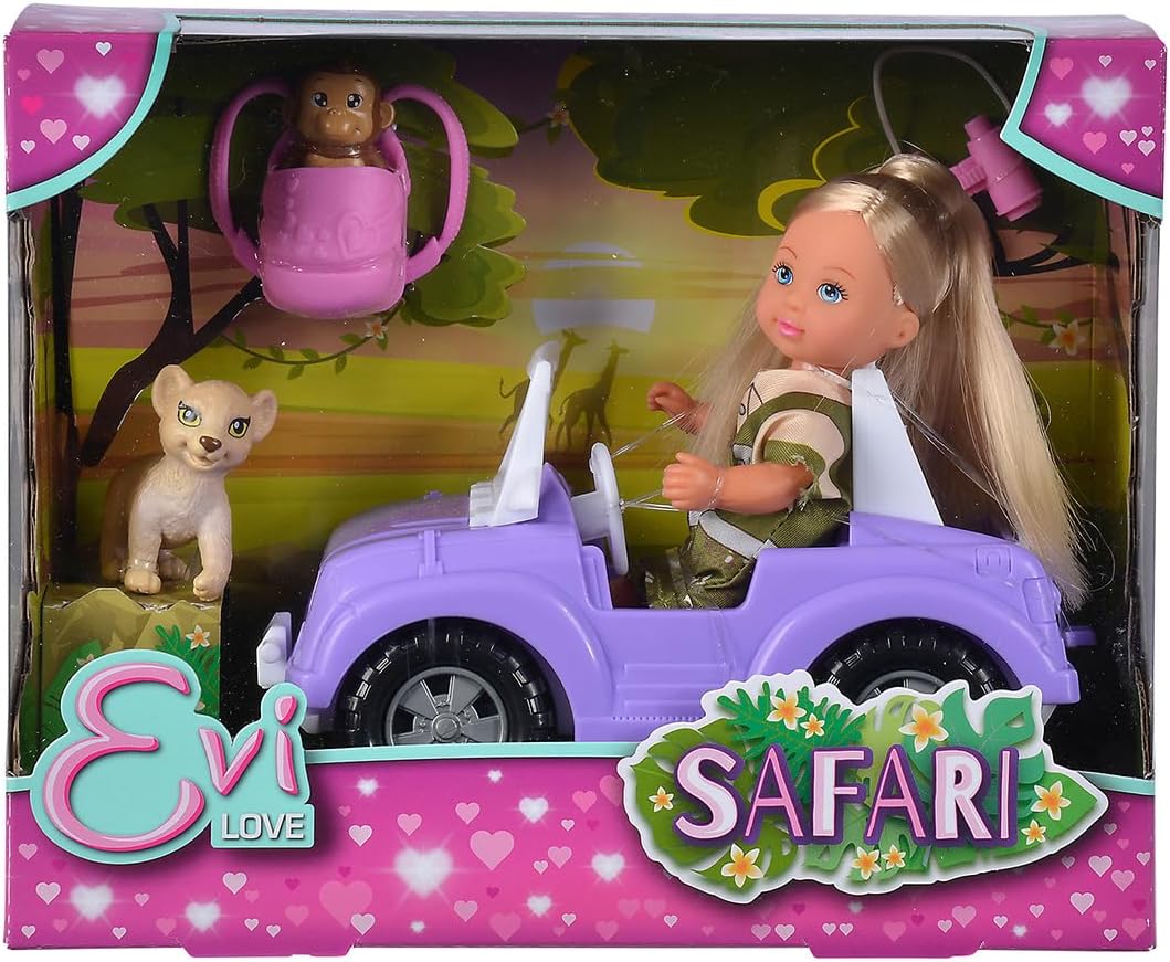 Simba Evi Love Safari Puppe mit Jeep