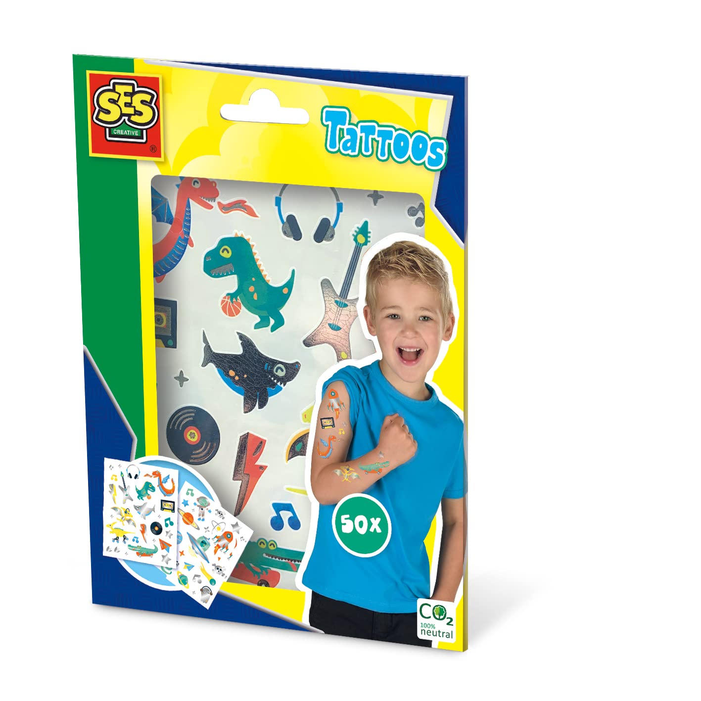 SES Creative 14281 - Metallische Kinder-Tattoos Set