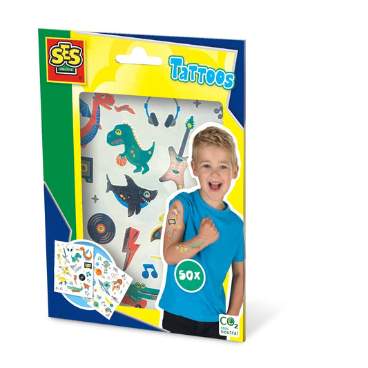 SES Creative 14281 - Metallische Kinder-Tattoos Set