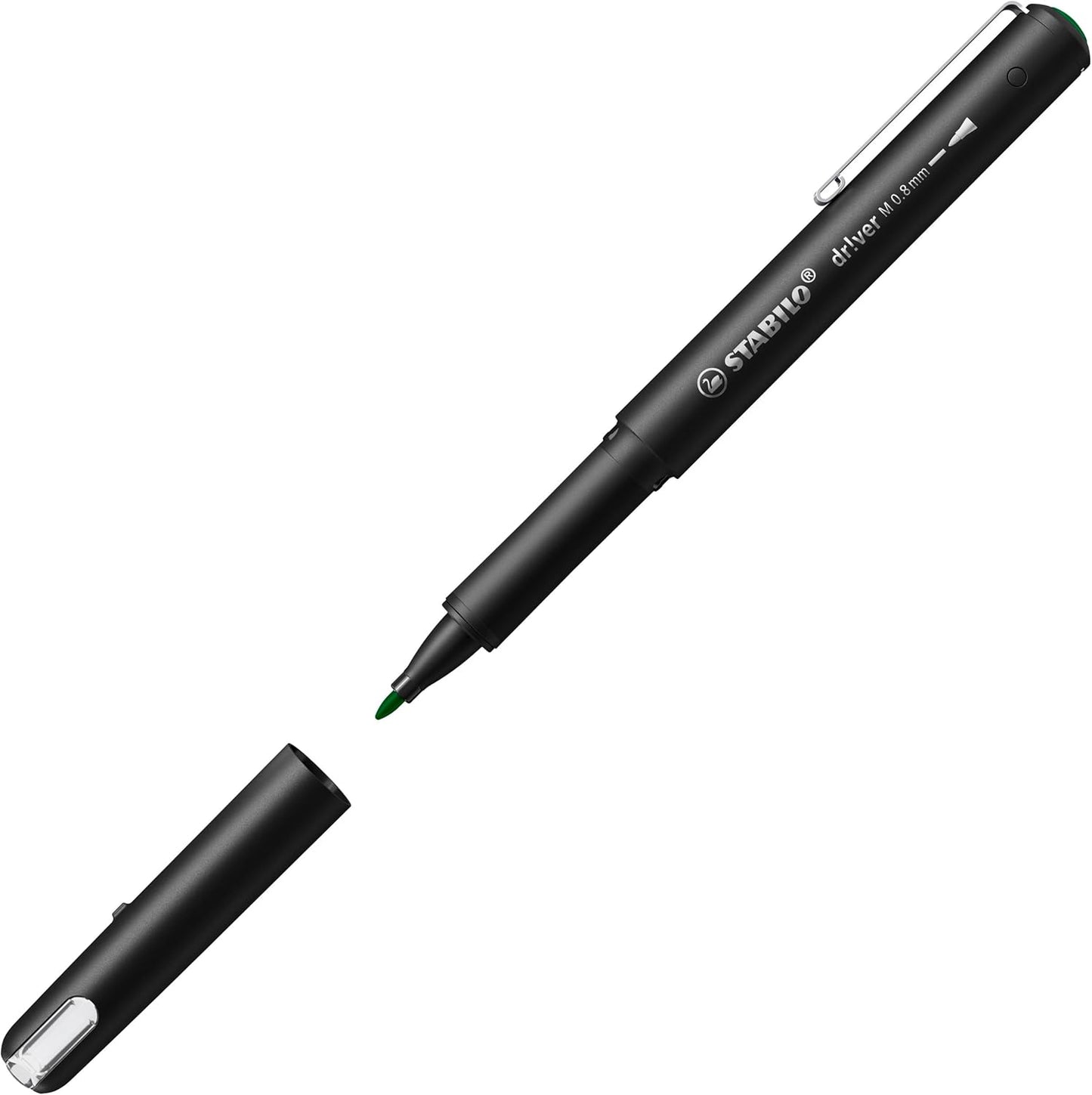 STABILO driver Faserschreiber grün 0,8 mm – Einzelstift