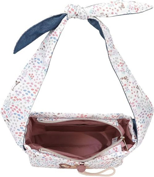 TOPModel Umhängetasche Velo Fleur - Blumenmuster & Knotendetail