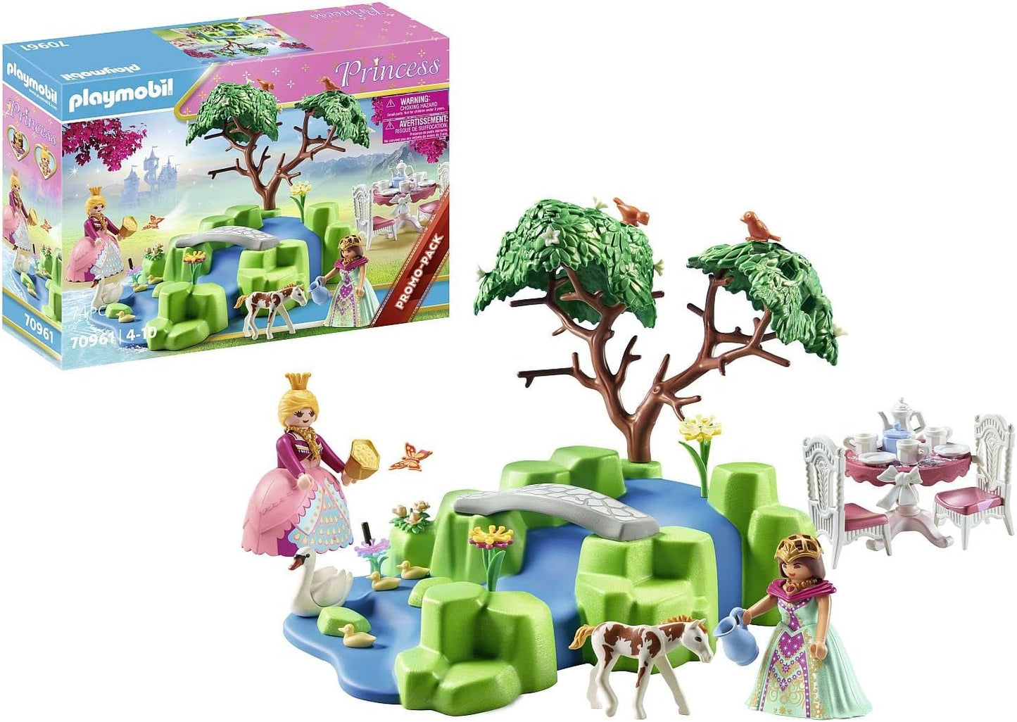 PLAYMOBIL Princess Prinzessinnen-Picknick mit Fohlen 70961