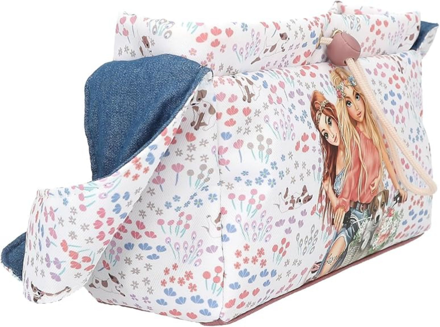 TOPModel Umhängetasche Velo Fleur - Blumenmuster & Knotendetail