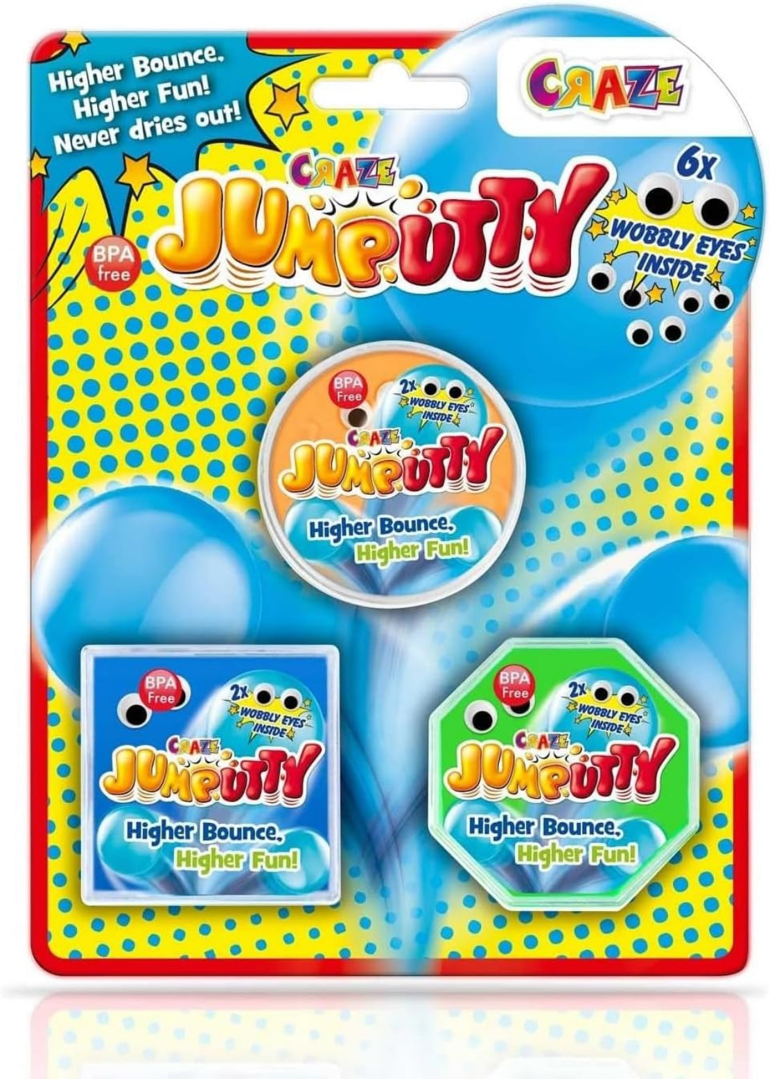 CRAZE Jumputty - Springende Hüpfknete für Kinder