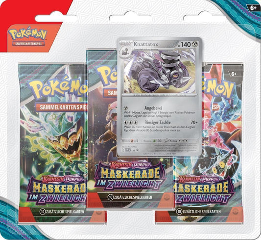 POKEMON 45881 PKM Pokémon KP06 Maskerade im Zwielicht Blister 3er-Pack