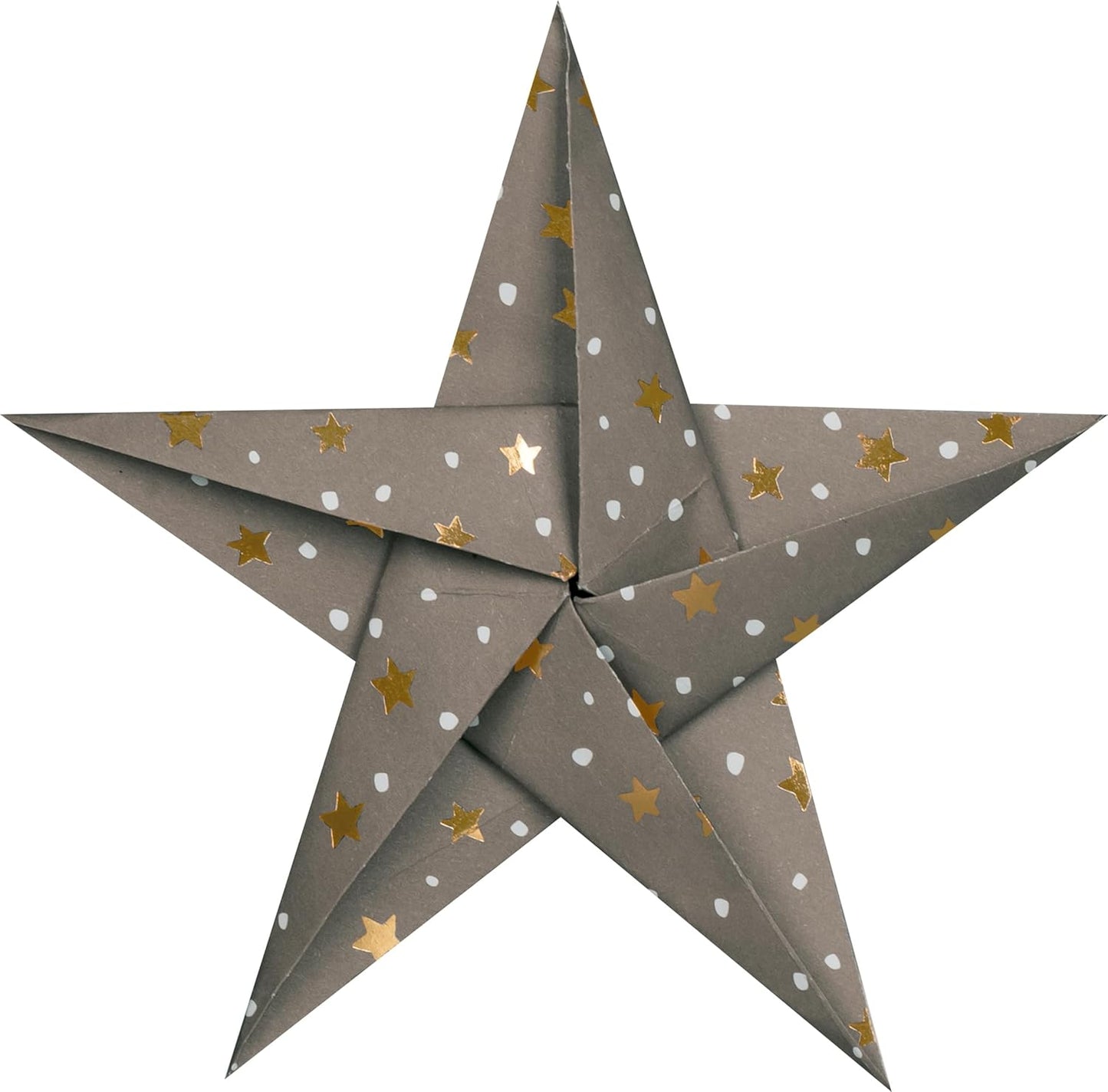 Faltblätter-Set Sterne 40 Blatt - Gold & Weiß 15x15 & 20x20cm