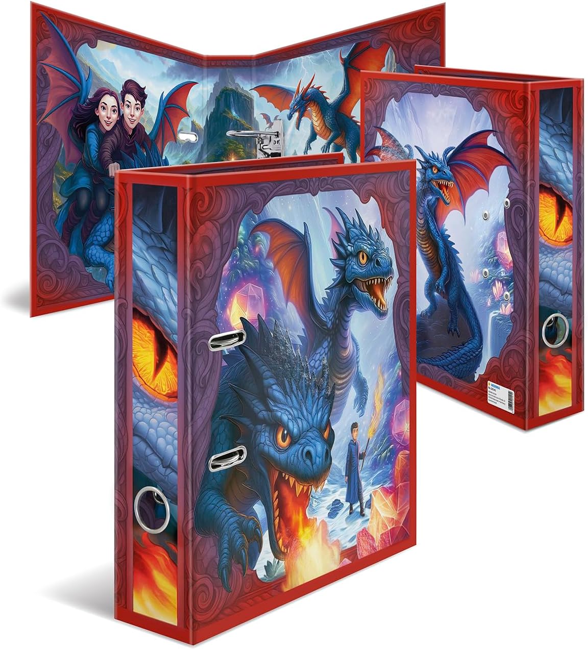 HERMA 20141 Motivordner A4 Drache, 7 cm