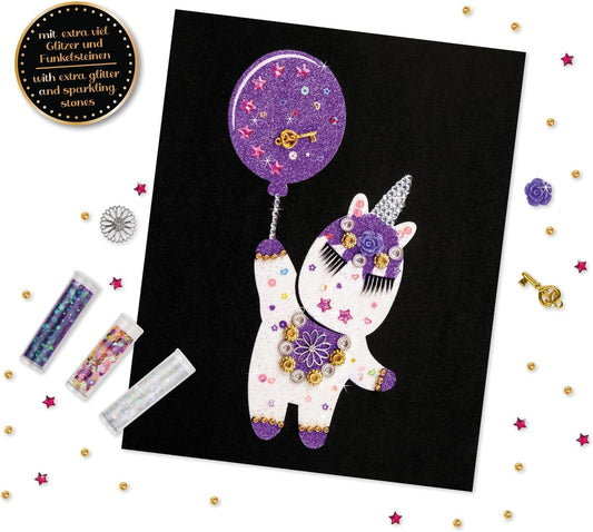 LENA Sparkle Art Unicorn Glitzerset