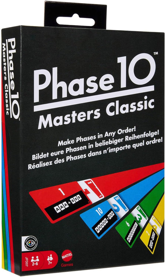 Mattel Phase 10 Masters Classic Kartenspiel - Strategisches Familienspiel