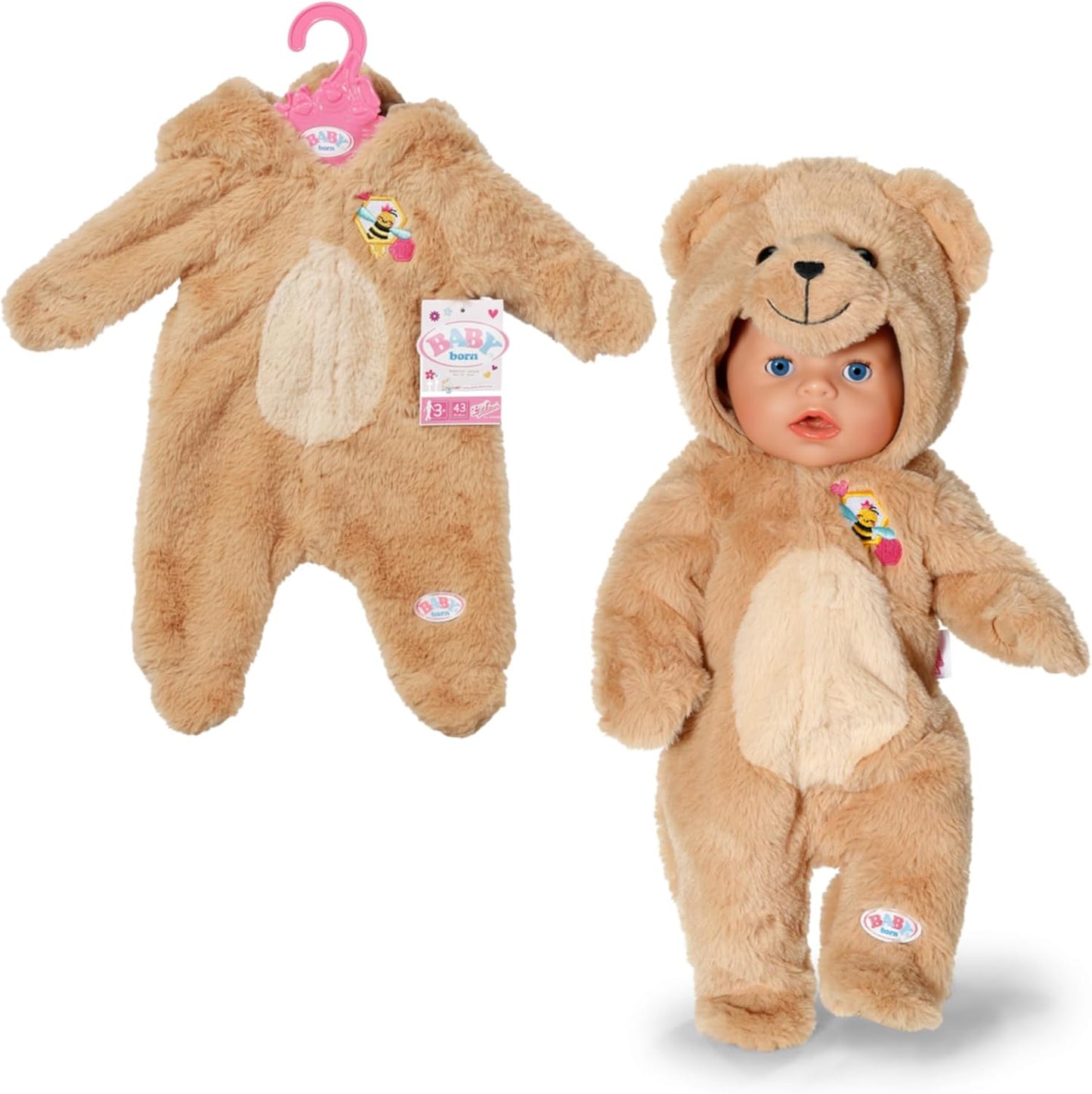 BABY born Bärenkuschelanzug 43cm – Zapf Creation Puppenkleidung
