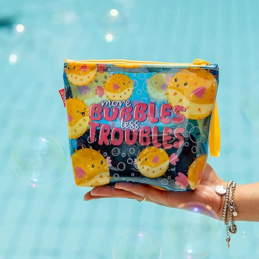 LEGAMI Beach Pouch Pufferfish transparent 20x16 cm