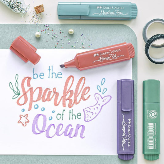 Faber-Castell Textmarker TL 46 Metallic 4er Set