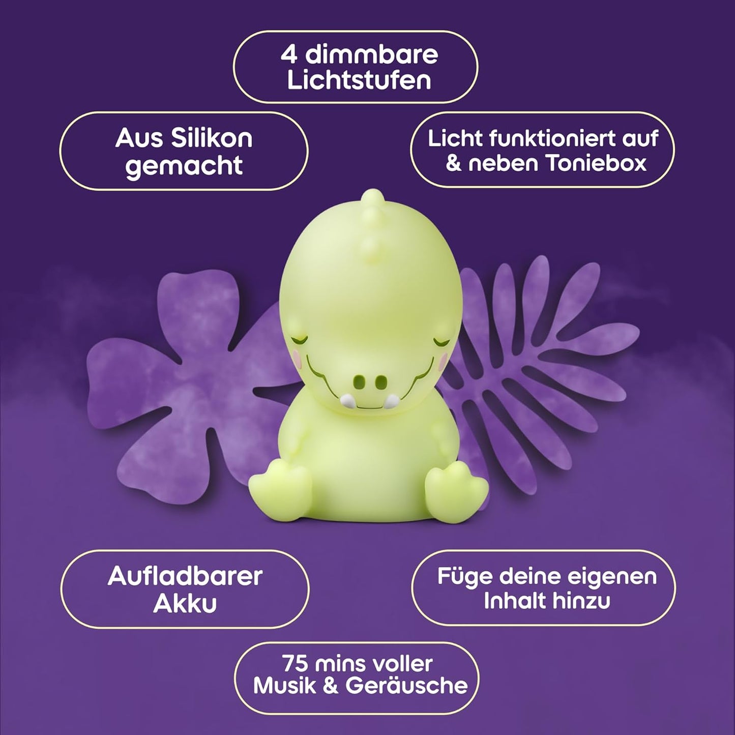 tonies Schlummerkrokodil Nachtlicht-Tonie Toniebox ab 1 J.