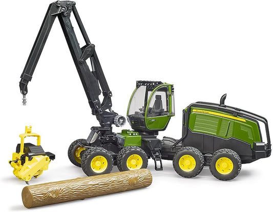 BRUDER John Deere 1270G Harvester mit Baumstamm