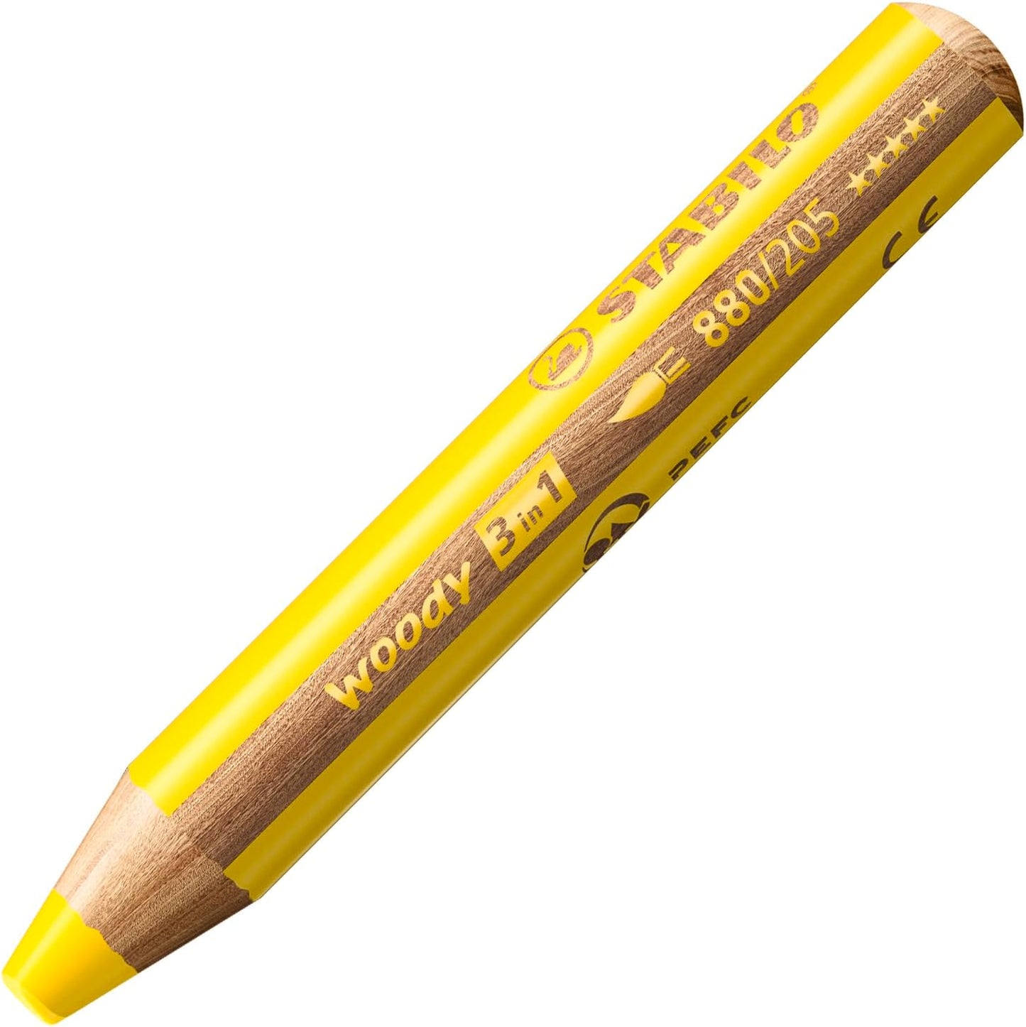 STABILO woody 3in1 Buntstift Gelb 10 cm