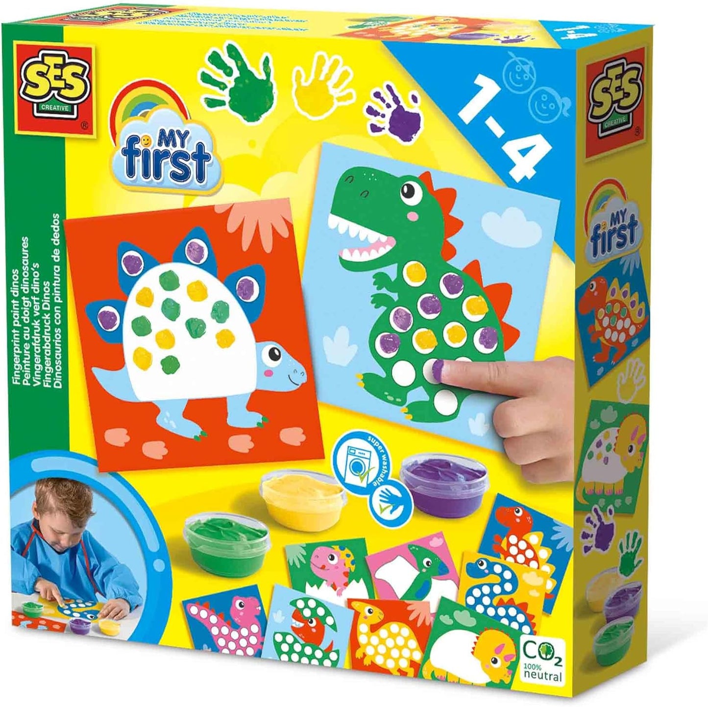 SES Creative My First Fingerabdruck Dinos - Fingermalset