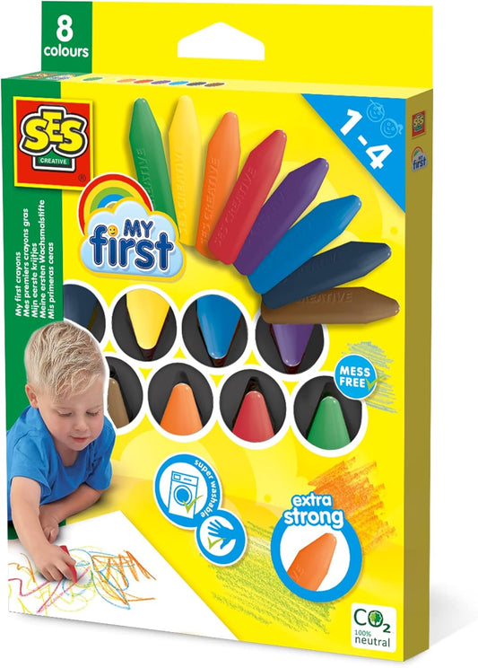 SES Creative Wachsmalstifte - Unzerbrechliche Malstifte für Kinder