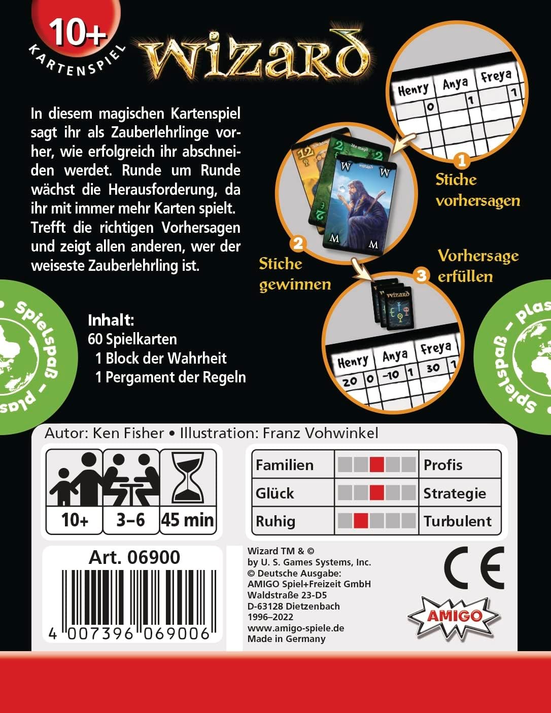 Wizard – AMIGO Kartenspiel Klassiker ab 10 Jahren