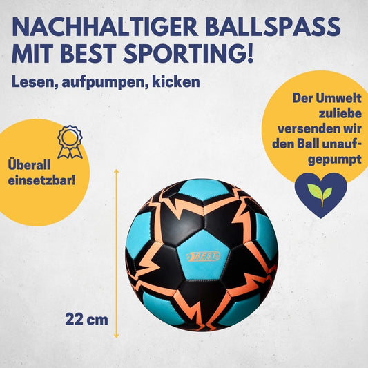 Fußball Flash Glow in the Dark Gr. 5 blau/orange