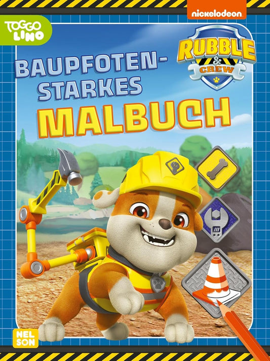 PAW Patrol Rubble & Crew Malbuch - 60+ Seiten Ausmalspaß für Kinder ab 3 Jahren