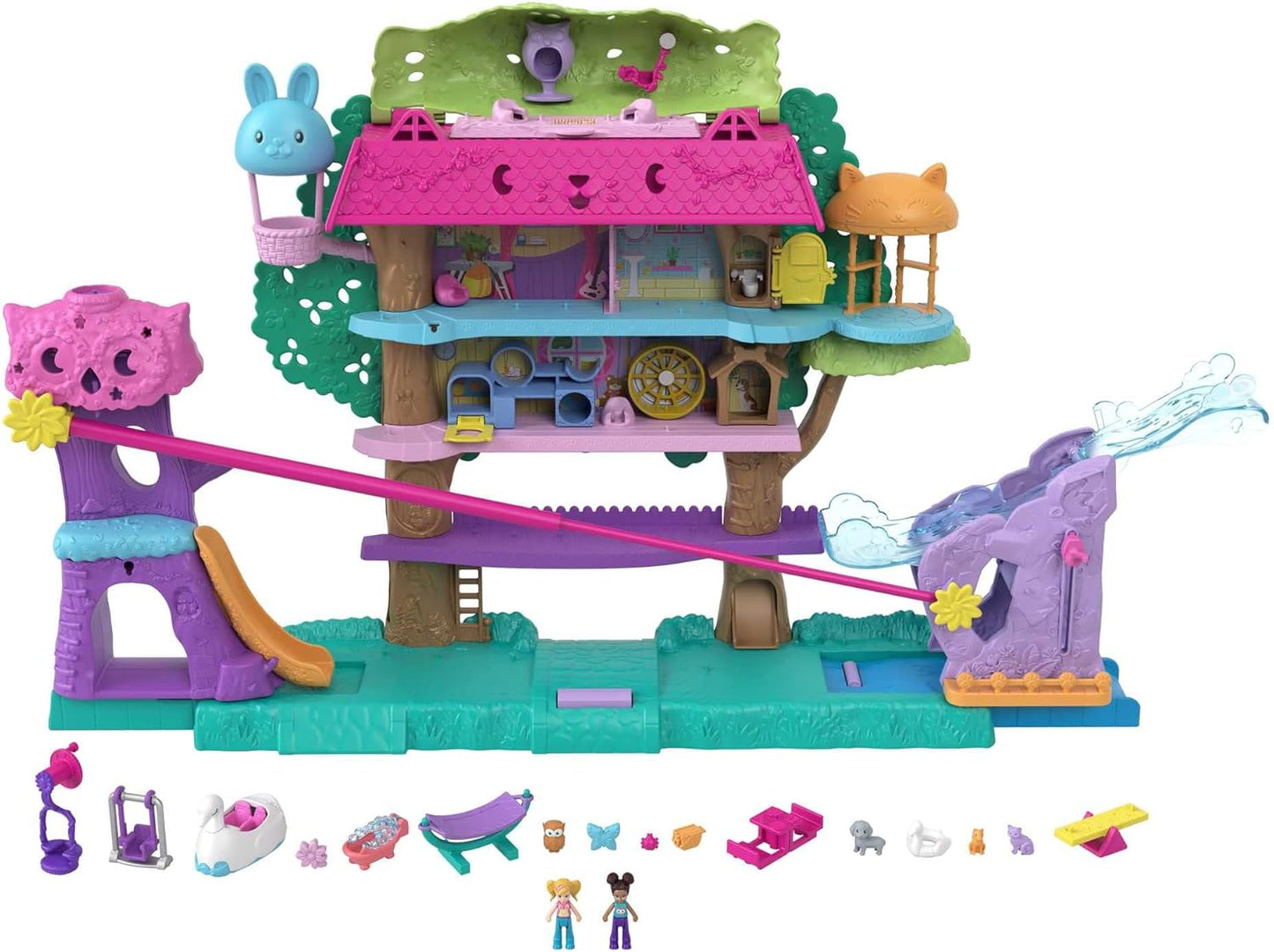 Polly Pocket Spielset MATTEL® - Kompaktes Puppenhaus mit Zubehör