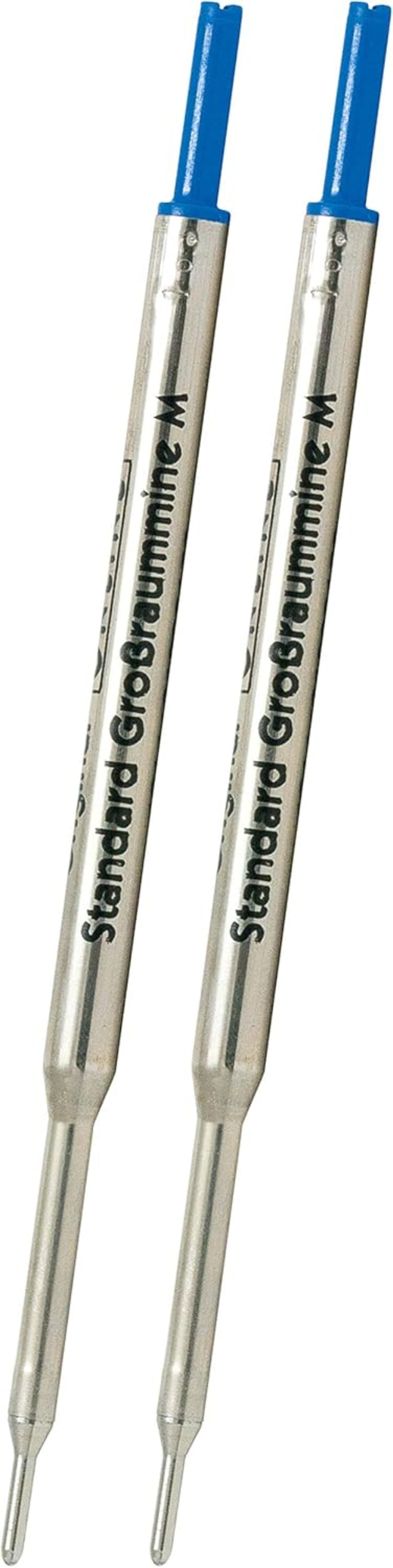 ONLINE Premium Großraummine M blau - Langlebige Qualität für Ihren Lieblings-Kugelschreiber (2 Stück)