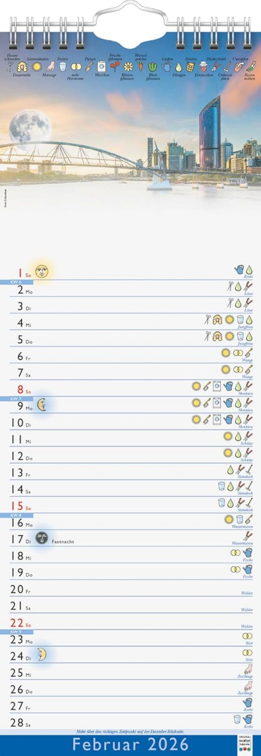 Mondkalender 2026 - Leben im Rhythmus der Natur