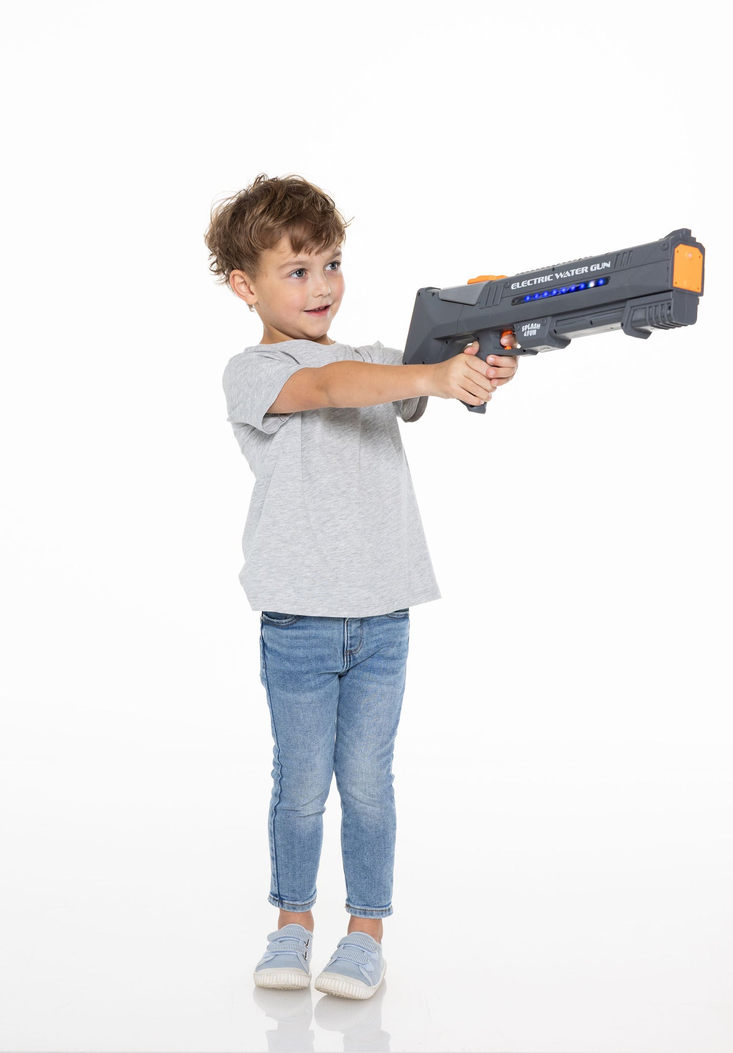 Splash & Fun Wassergewehr elektrisch 51 cm – 650 ml Akku