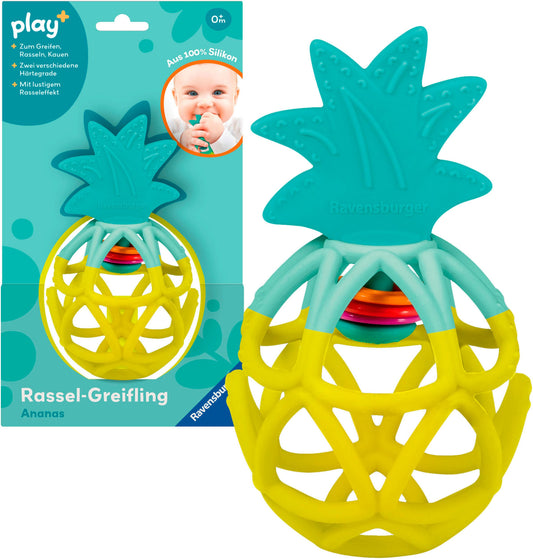 Ravensburger Baby Rassel-Greifling Ananas - Fördert Motorik & Sinne