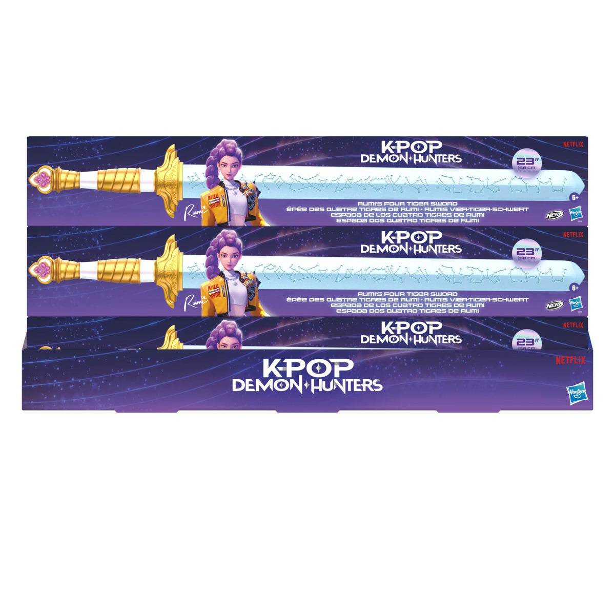 NERF KPOP DEMON HUNTERS RUMIS VIER-TIGER-SCHWERT