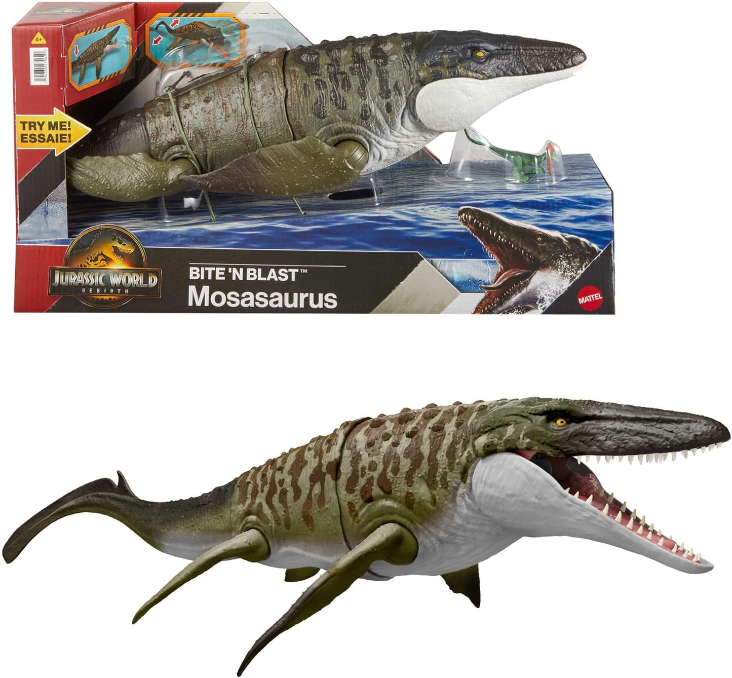 Jurassic World Mosasaurus 65cm | Biss-Attacke & AR-Funktion