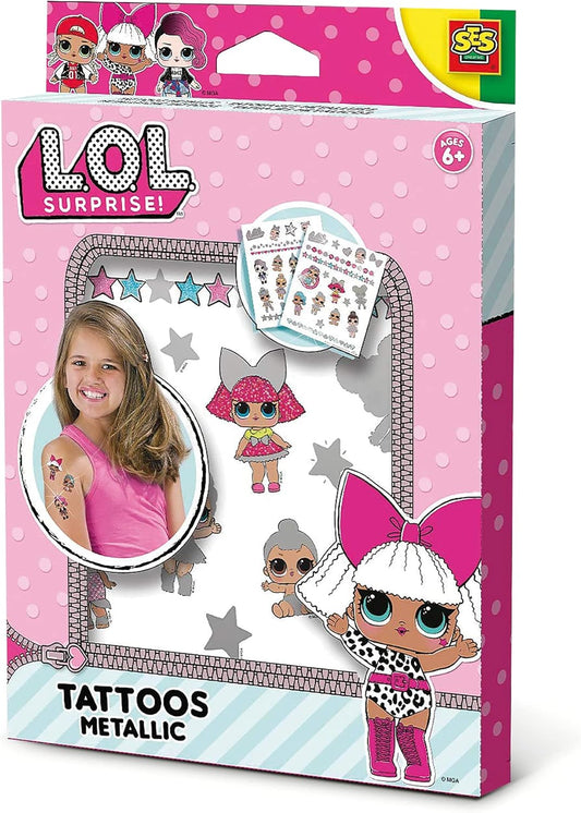 SES Creative Metallische Tattoos L.O.L. Surprise - 2 Tattoovorlagen
