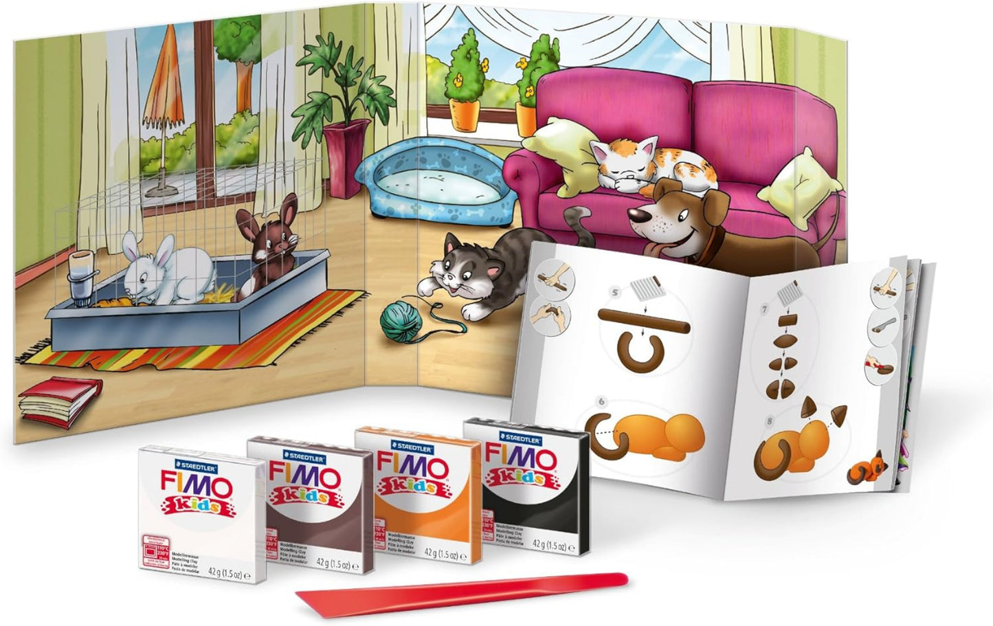 FIMO Kids Form & Play Pets - Kreative Modelliermasse für Kinder