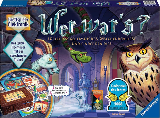 Ravensburger Kinderspiel 21854 - Wer War's, Gesellschafts- und Familienspiel, für Kinder und Erwachsene, Kinderspiel des Jahres, ab 6 Jahren, für 2-4 Spieler - Geburtstagsgeschenke