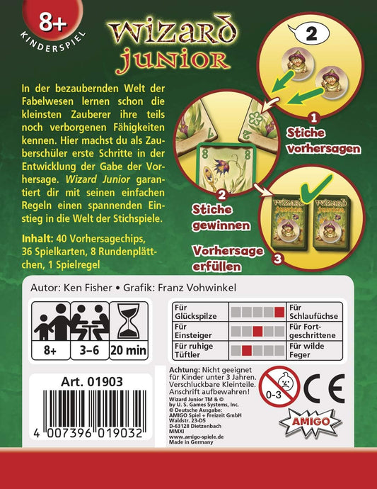 AMIGO Wizard Junior Kartenspiel ab 8 Jahren 3–6 Spieler