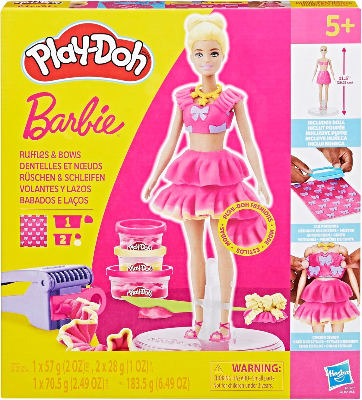 Hasbro Play-Doh Barbie Rüschen & Schleifen Puppenset
